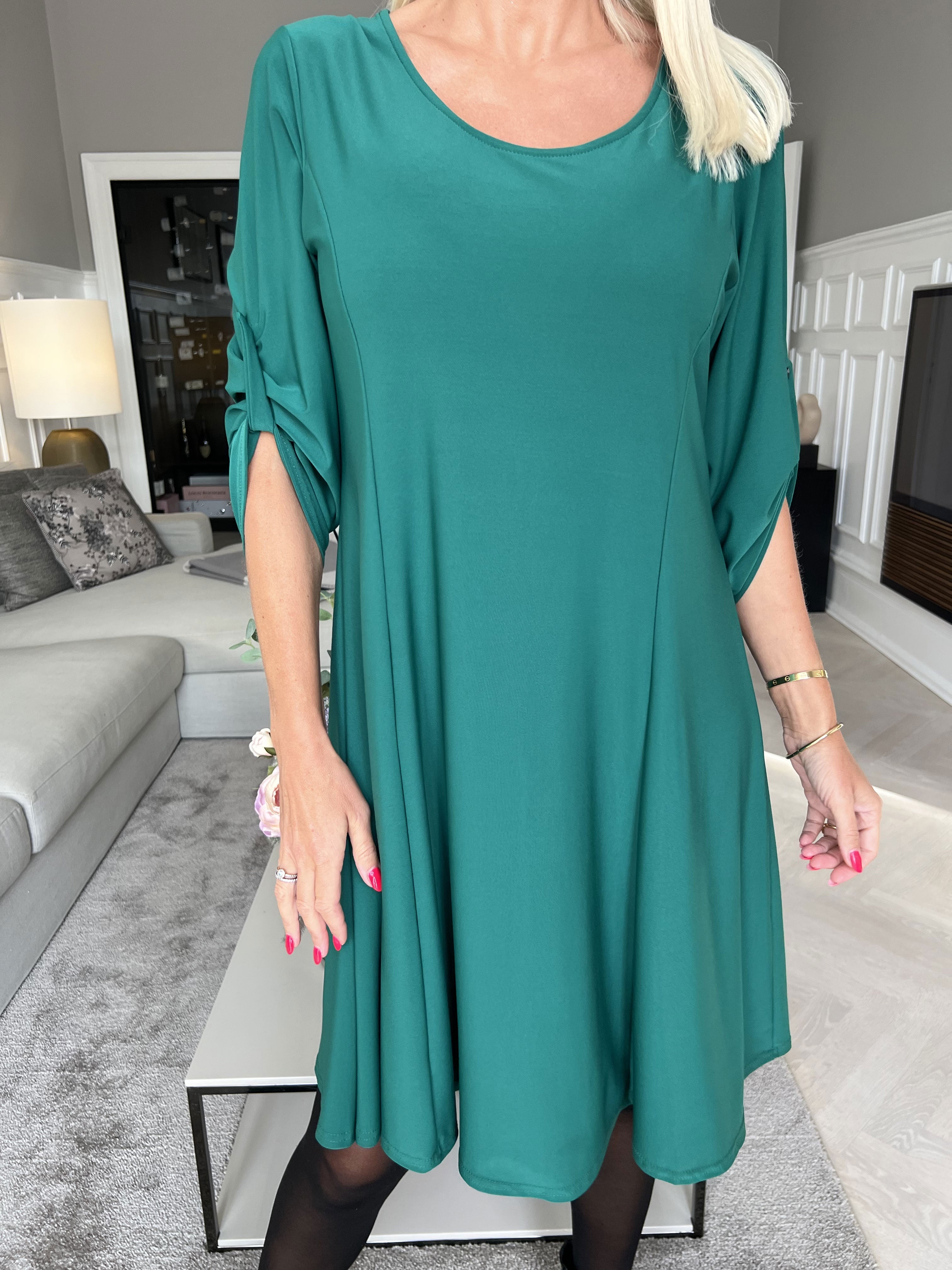 Maj Plain L/S - Slät klänning med resår